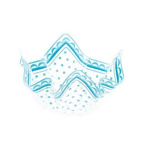 Plast skl gennesigtig med mnster