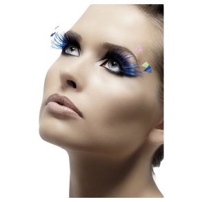 gonfransa i Svart-bl med med fjdrar