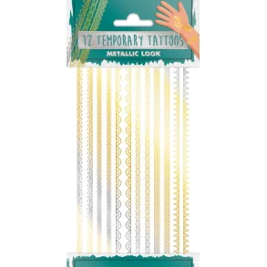 Falske tatoveringer, metallisk look