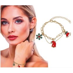 Julearmbnd med Charms - Nissehue