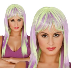 Lang paryk i pastel og neon