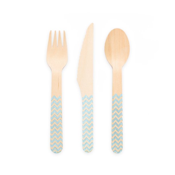 Tr�bestik 18 dele Lysebl�