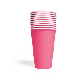 Papkopper i pink 350 ml