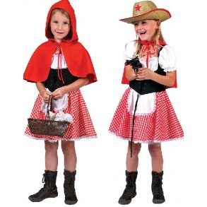 Rdhtte / cowgirl kostume til piger 