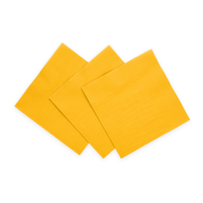 Pappersservetter 33x33 i gula