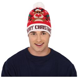 Strikket tophue - Reindeer