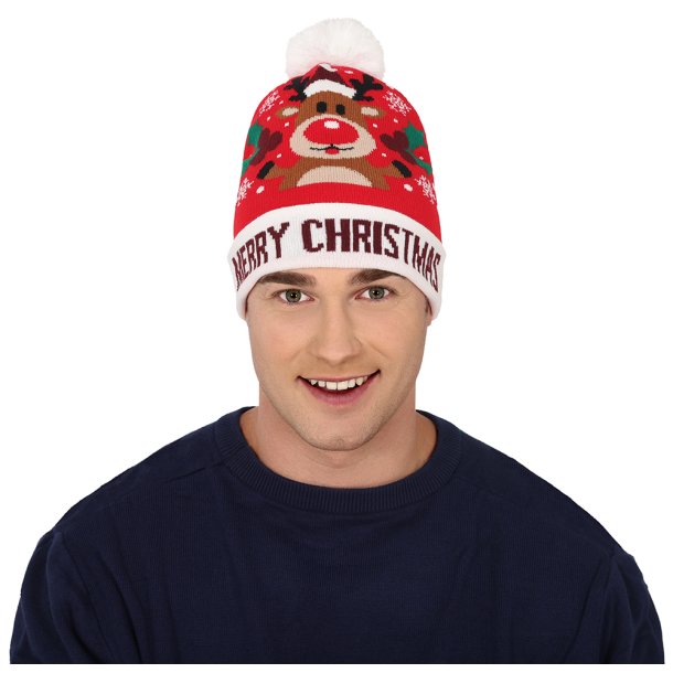 Strikket tophue - Reindeer