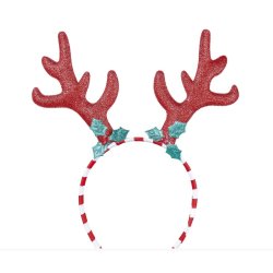 Hrklmma med renhorn i glitter-rd