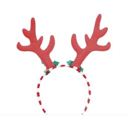 Hrklmma med renhorn i glitter-rd