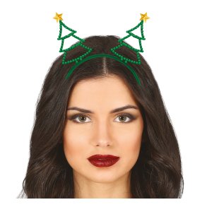 Hrbjle i grn med Juletr