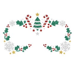 Jul ansiktsdekoration