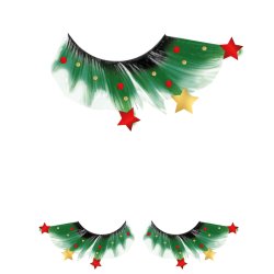 Julgonfransar i grnt med stjrnor