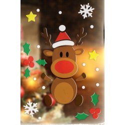 Julfnsterdekoration - Renar