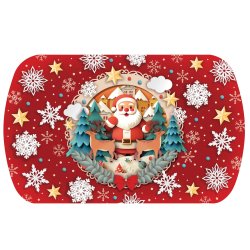 Julfat i plast med jultomten