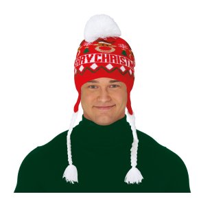 Strikket tophue Rudolph