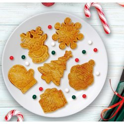 Bakform i silikon som en fyrkant fr 6 kakor