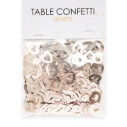 Hjrtkonfetti i Rosegold
