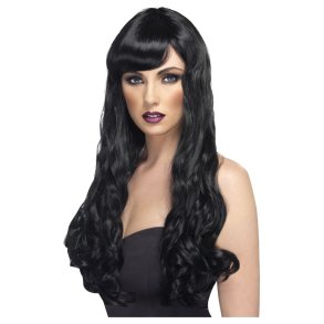 Paryk Desire med krl og pandehr i Sort