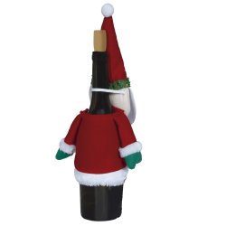 Jultomten flaska dekoration