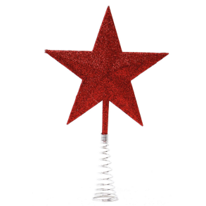 Julgransstjrna - glitterrd