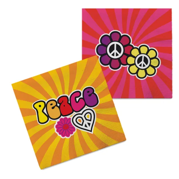 Hippie Peace servetter