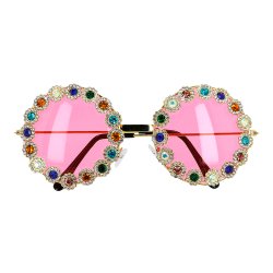 Partyglas�gon Crystal i hippiestil