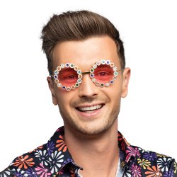 Partyglas�gon Crystal i hippiestil