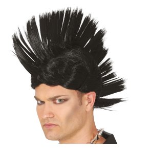 Sort punkparyk mohawk