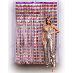 Metallic Foliegardin i Multifarver