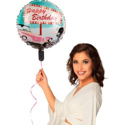 Rockn Roll happy birthday folieballon