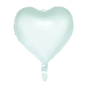 Hjerte folieballon pastel Mintgrn