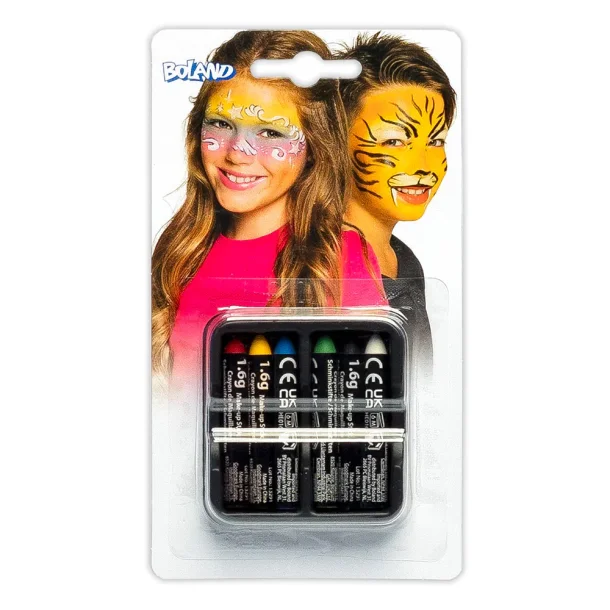 Ansigtsmaling stifter 6stk