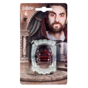 Make-up kit Vampyr - vampyrtnder og 2 blodkapsler