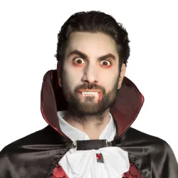 Make-up kit Vampyr - vampyrtnder og 2 blodkapsler