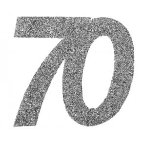 Tal konfetti stor 70 S�LV