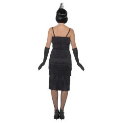 Charleston Flapper klnning i svart