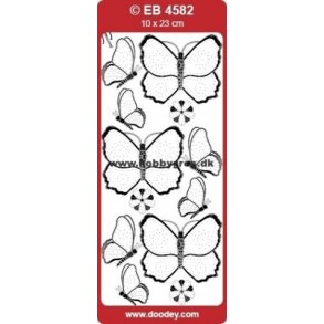 Sommerfugle stickers transparent