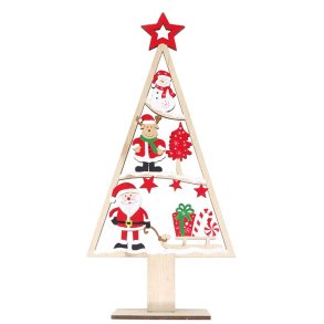 Julepynt - juletr med Julemand