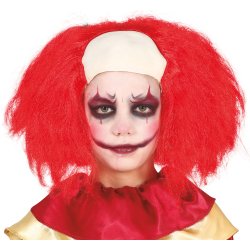 R�d Clownperuk barn