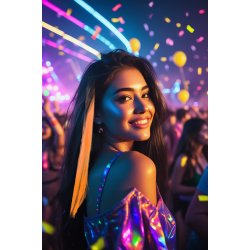 H�rextensions 3 stk. i neonorange