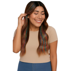 H�rf�rl�ngningar 3 st. i glitter - Multi