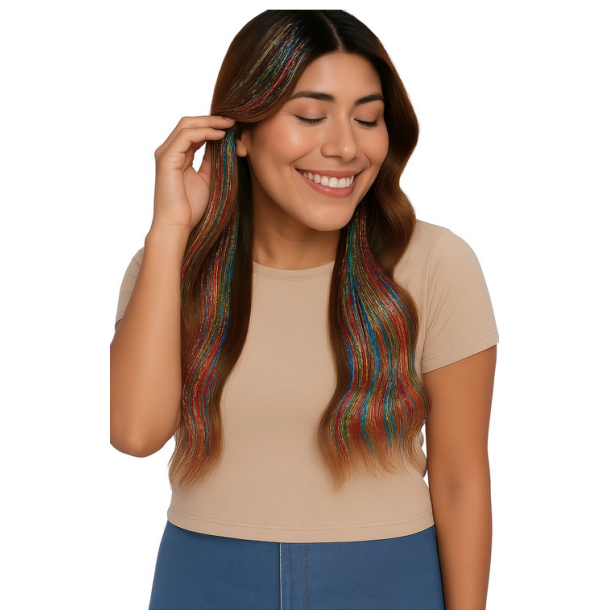 H�rf�rl�ngningar 3 st. i glitter - Multi