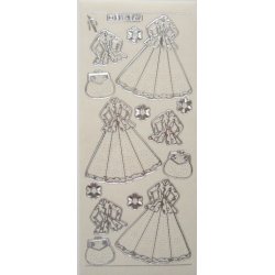 Klare stickers med damefrakker m.m.