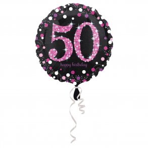 50 folie ballonger sparkling pink