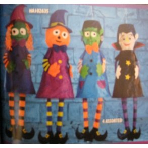 Halloween vindposer ca.110cm 4 ass.