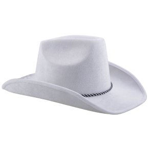 Cowboy hat i HVID velour