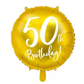50 r Folieballon GULD
