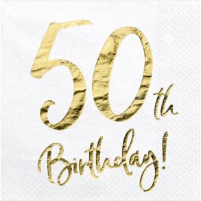 50 th birthday Servetter