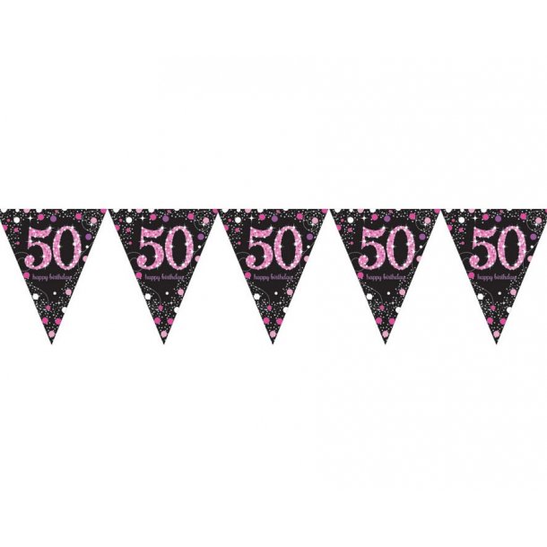 50 r banner Sparkling pink