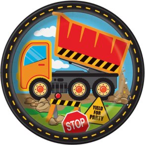 Gr�vmaskins papptallrikar